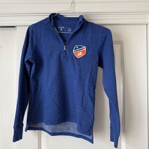 NWOT FC Cincinnati Women’s Blue Quarter-Zip Sweatshirt